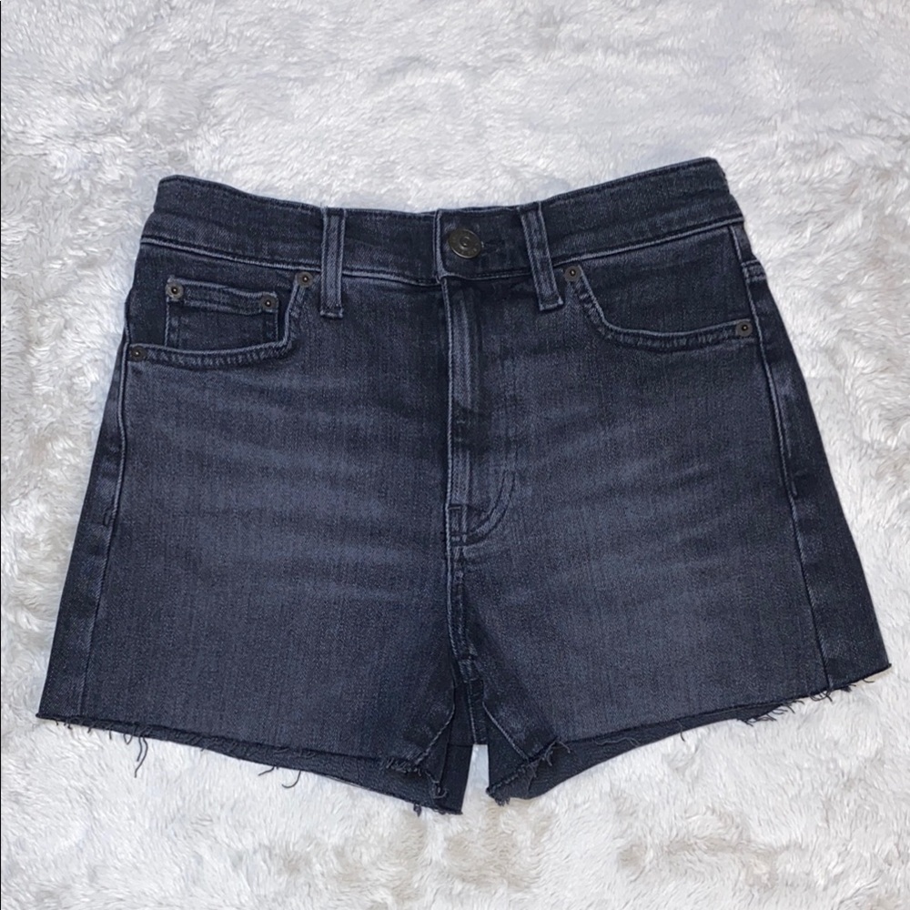 BDG Black Jean Shorts High-Rise Structured Fit